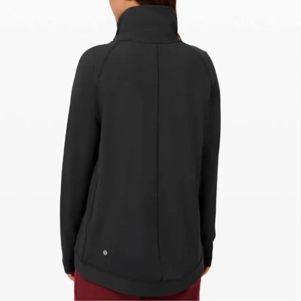 Lululemon Rulu Rally Wrap Long Sleeve Jacket Top Size 4 Black